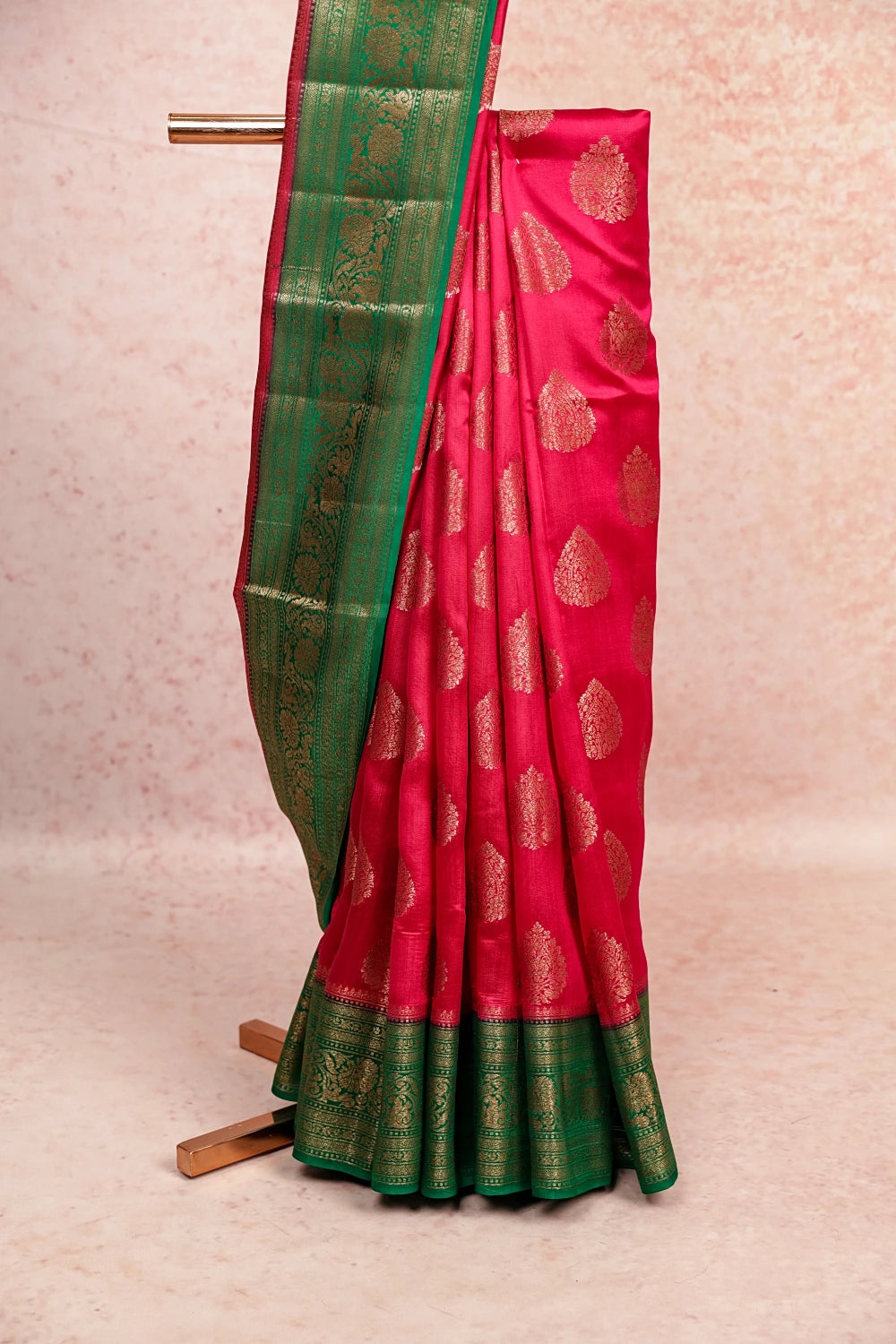 MagentaTussar Banarasi Saree
