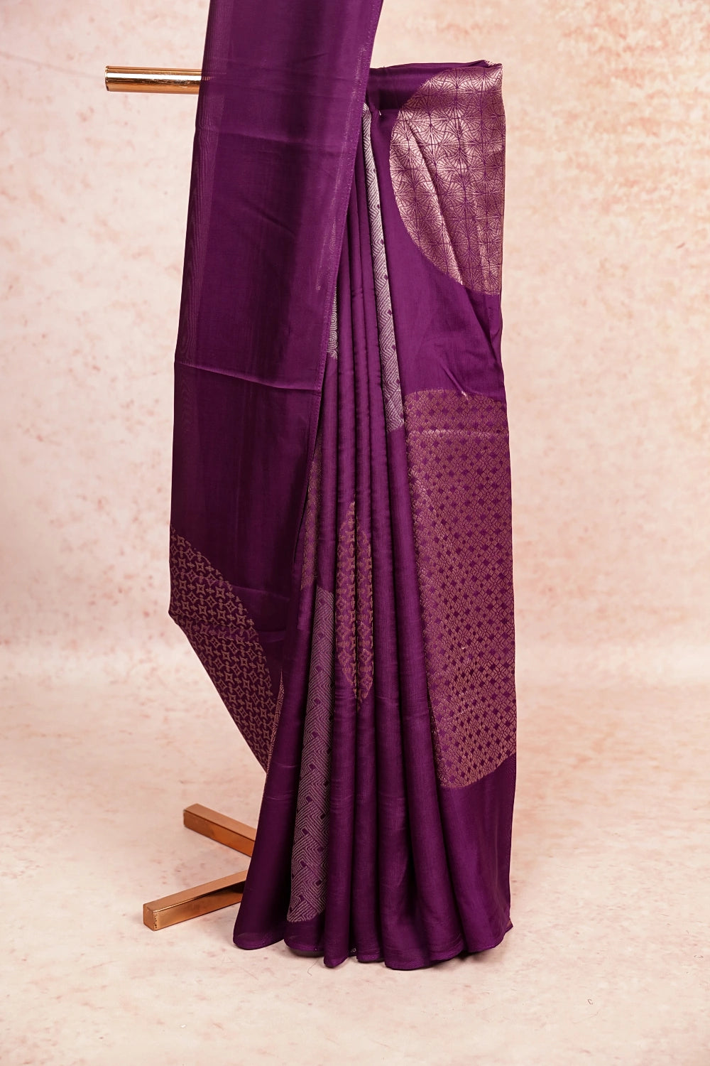 Violet Banarasi Saree
