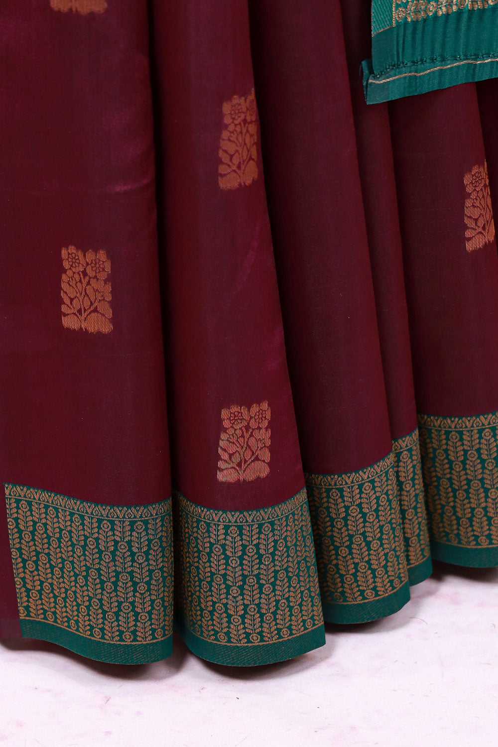 Grape Semi Silk Saree - Seematti