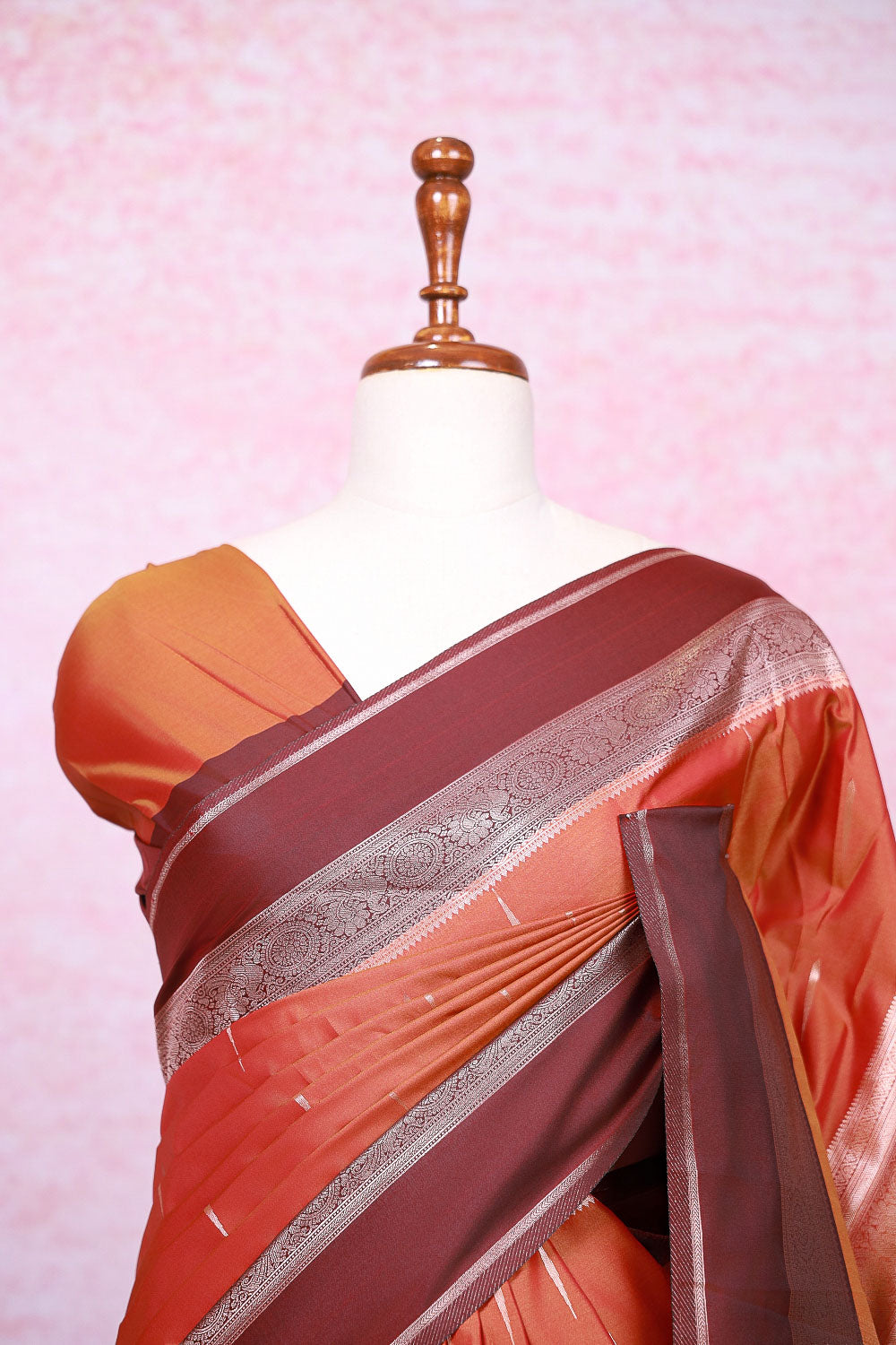 Mustard Yellow Semi Silk Saree