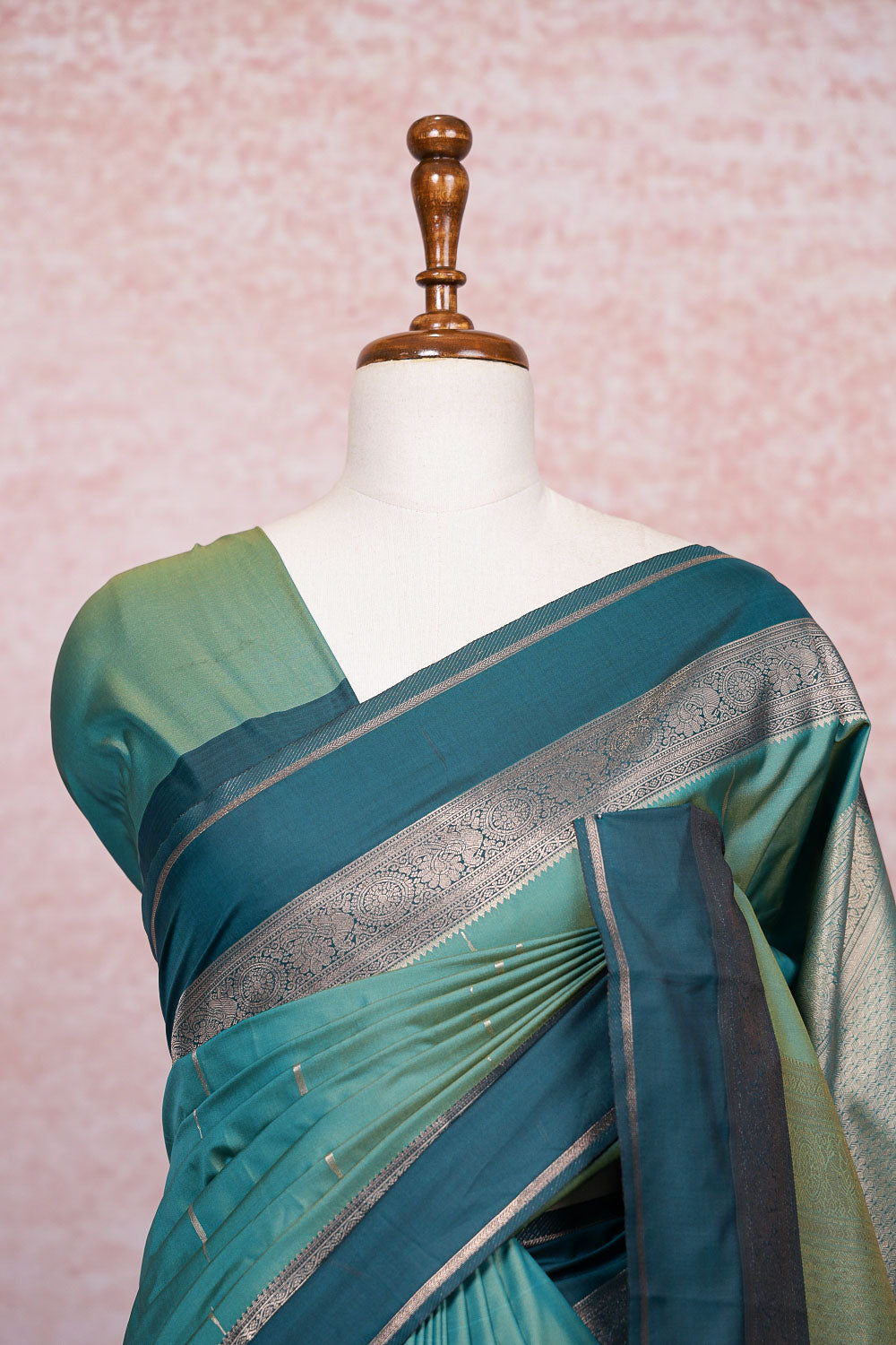 Green Semi Silk Saree