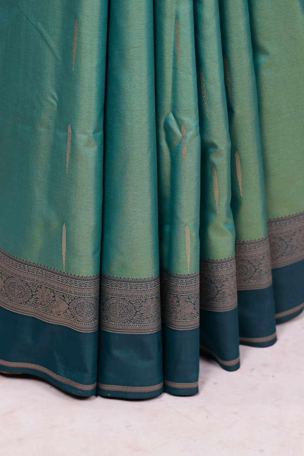 Green Semi Silk Saree