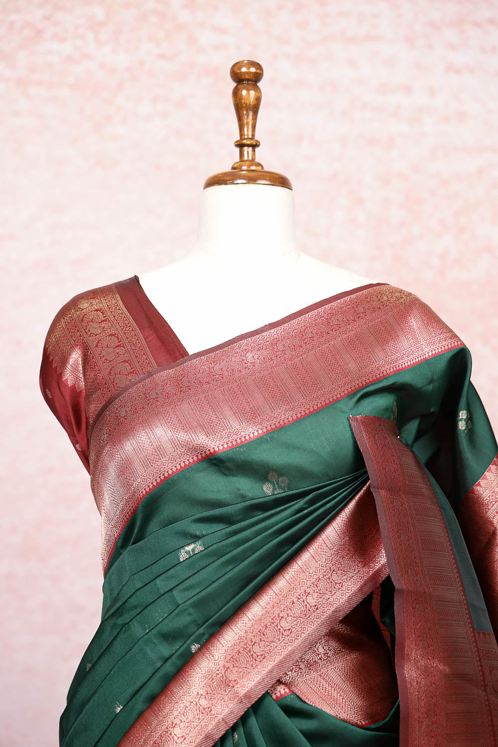 Green Semi Silk Saree