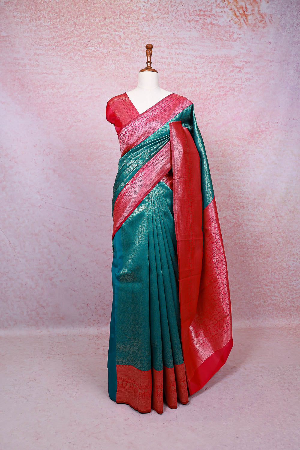 Green Semi Silk Saree