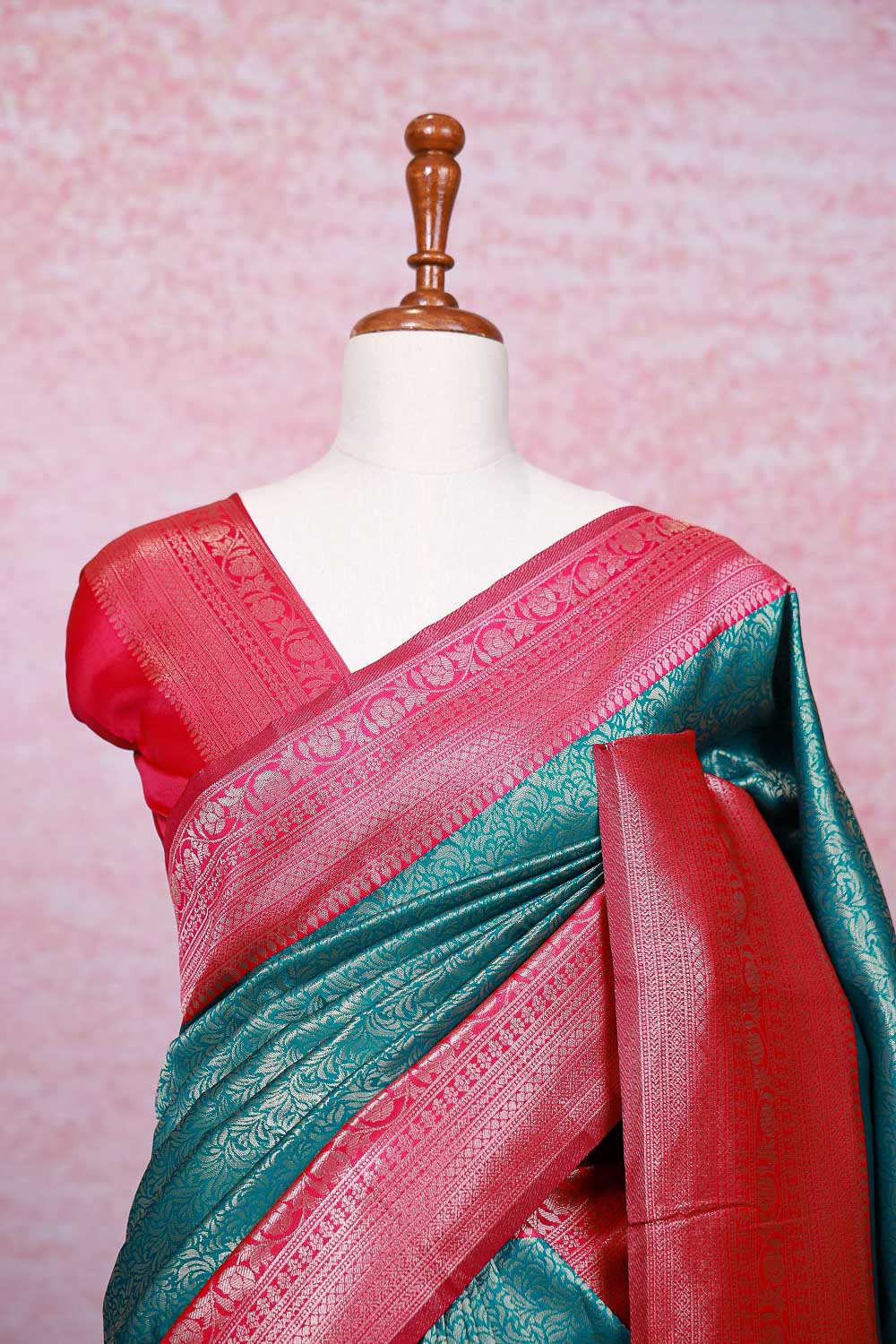 Green Semi Silk Saree