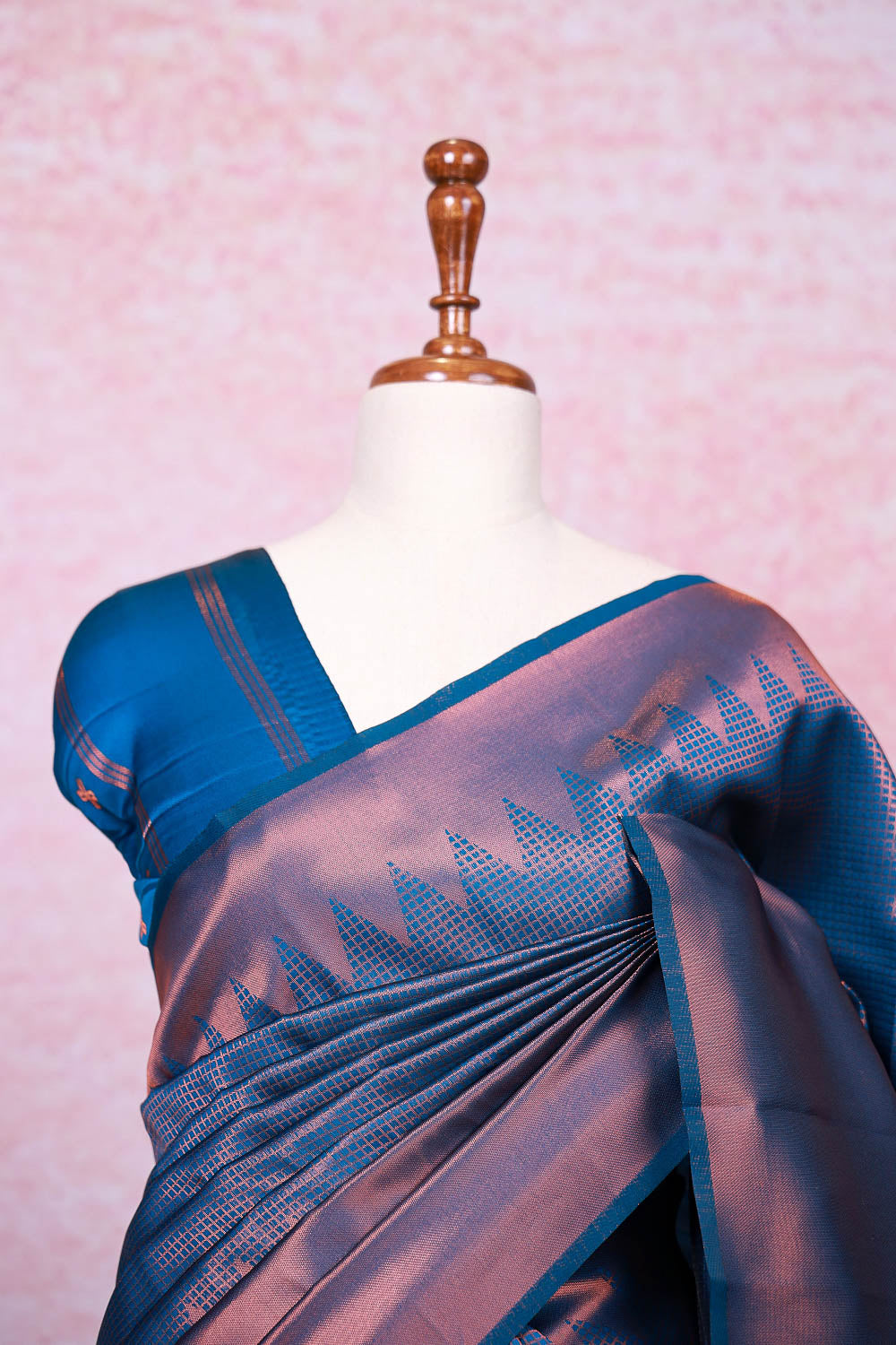 Blue Semi Silk Saree - Seematti