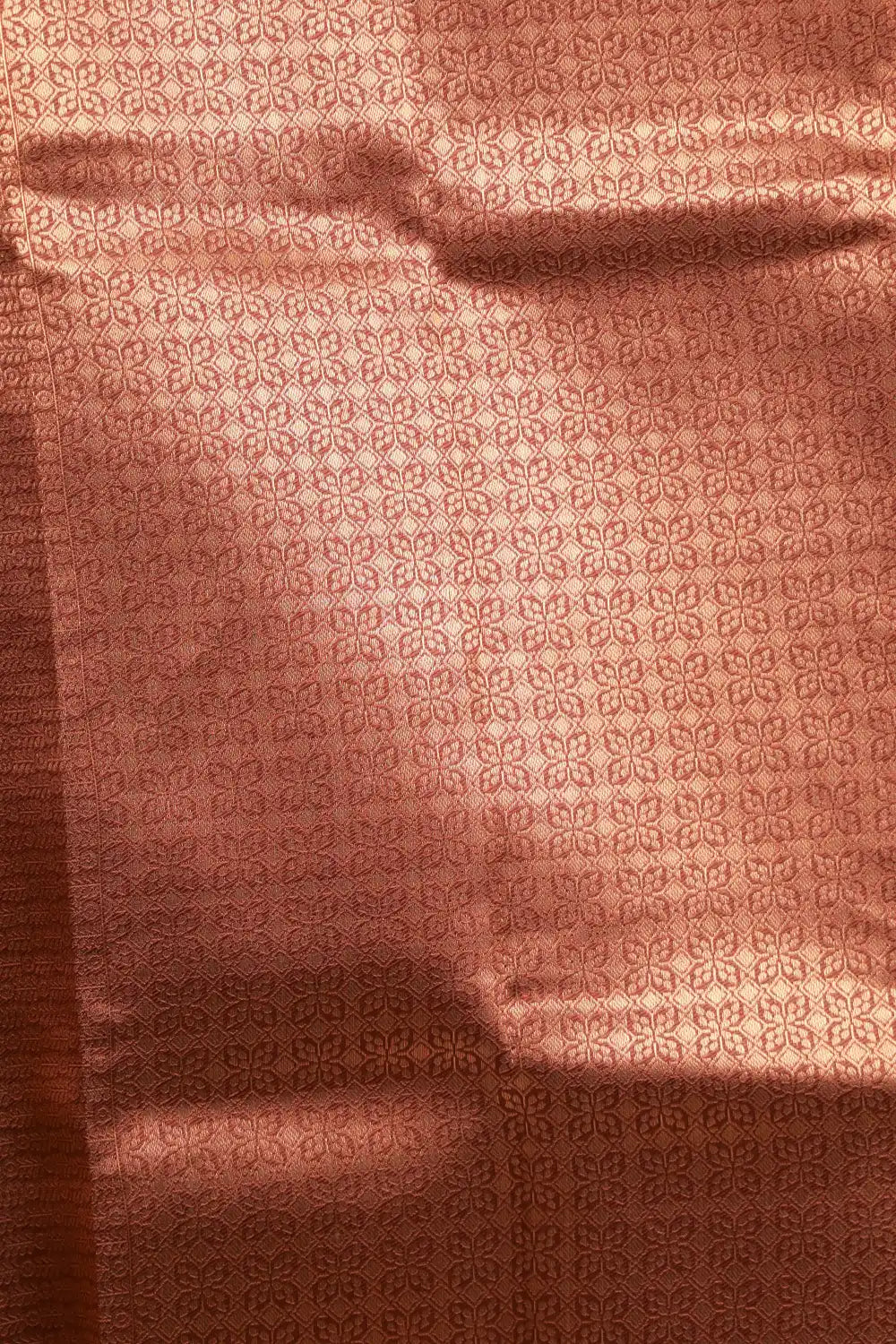 Copper Colour Semi Silk Saree