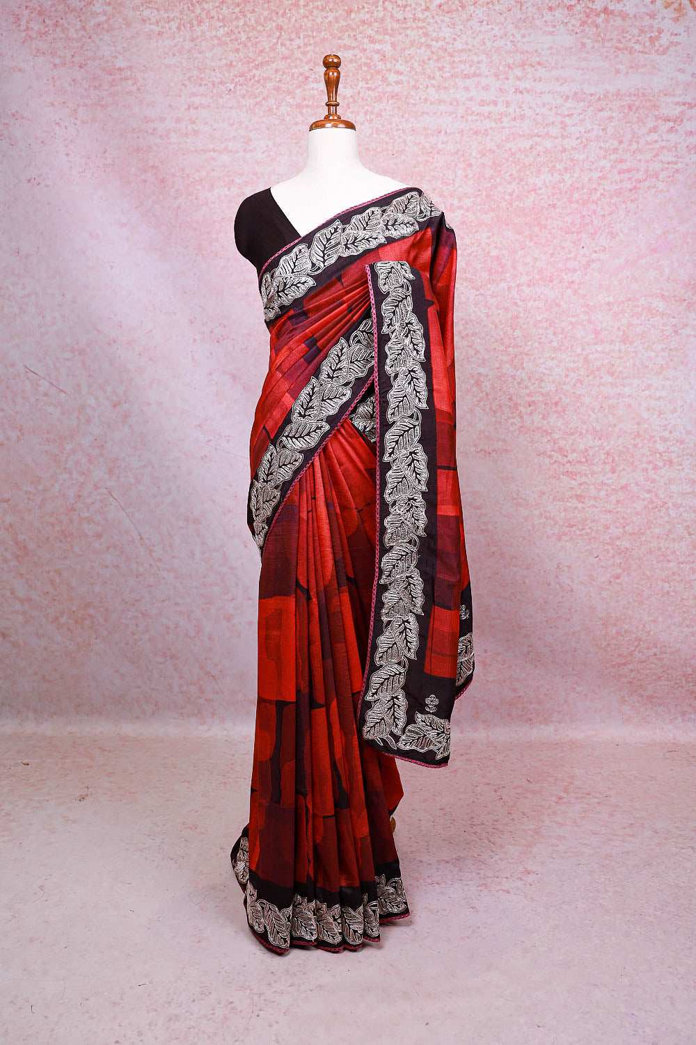 Multi Color Semi Tussar Saree