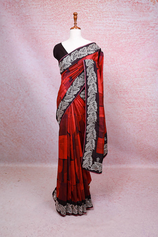 Multi Color Semi Tussar Saree