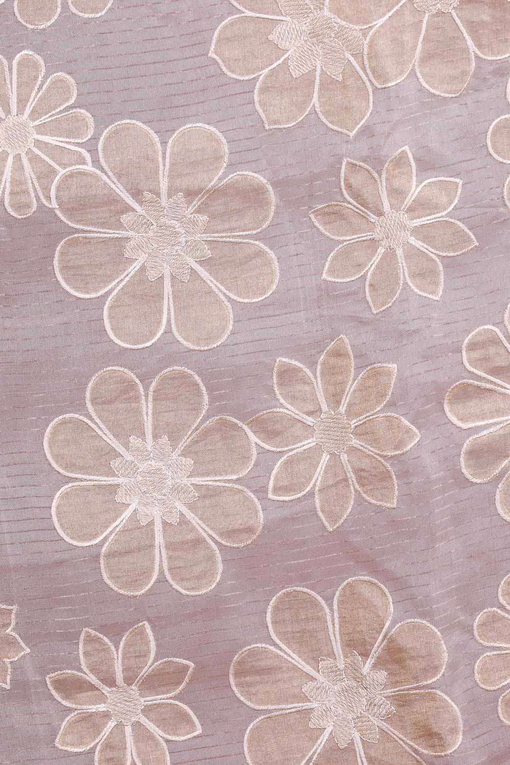 Cream Organza Saree
