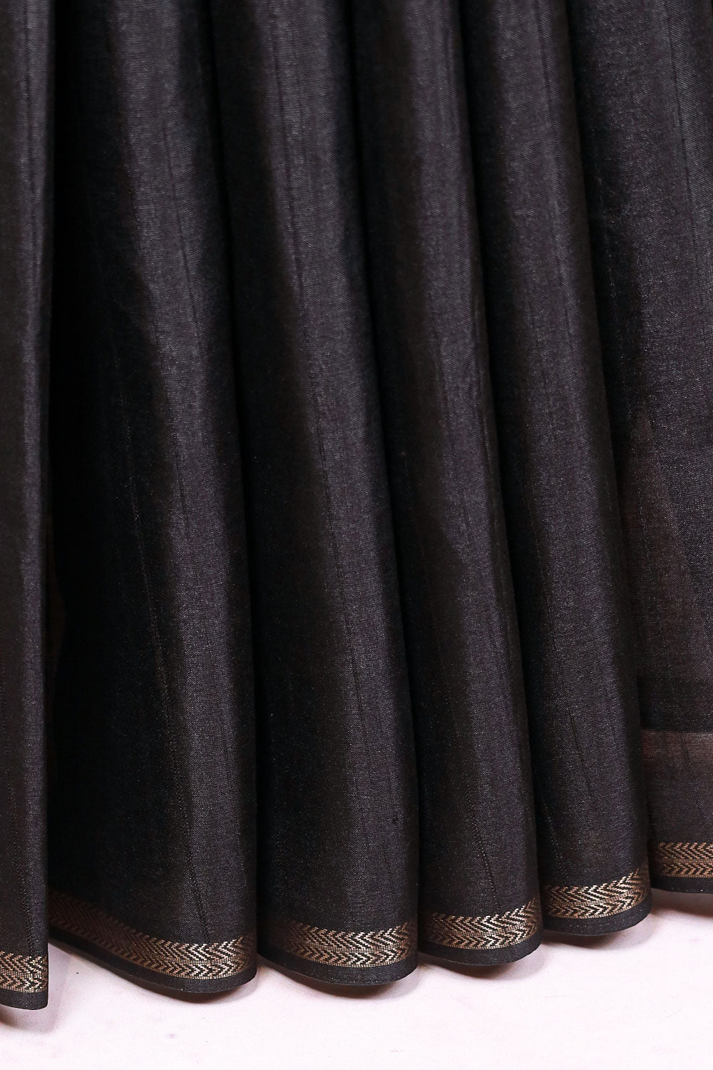 Black Semi Tussar Saree