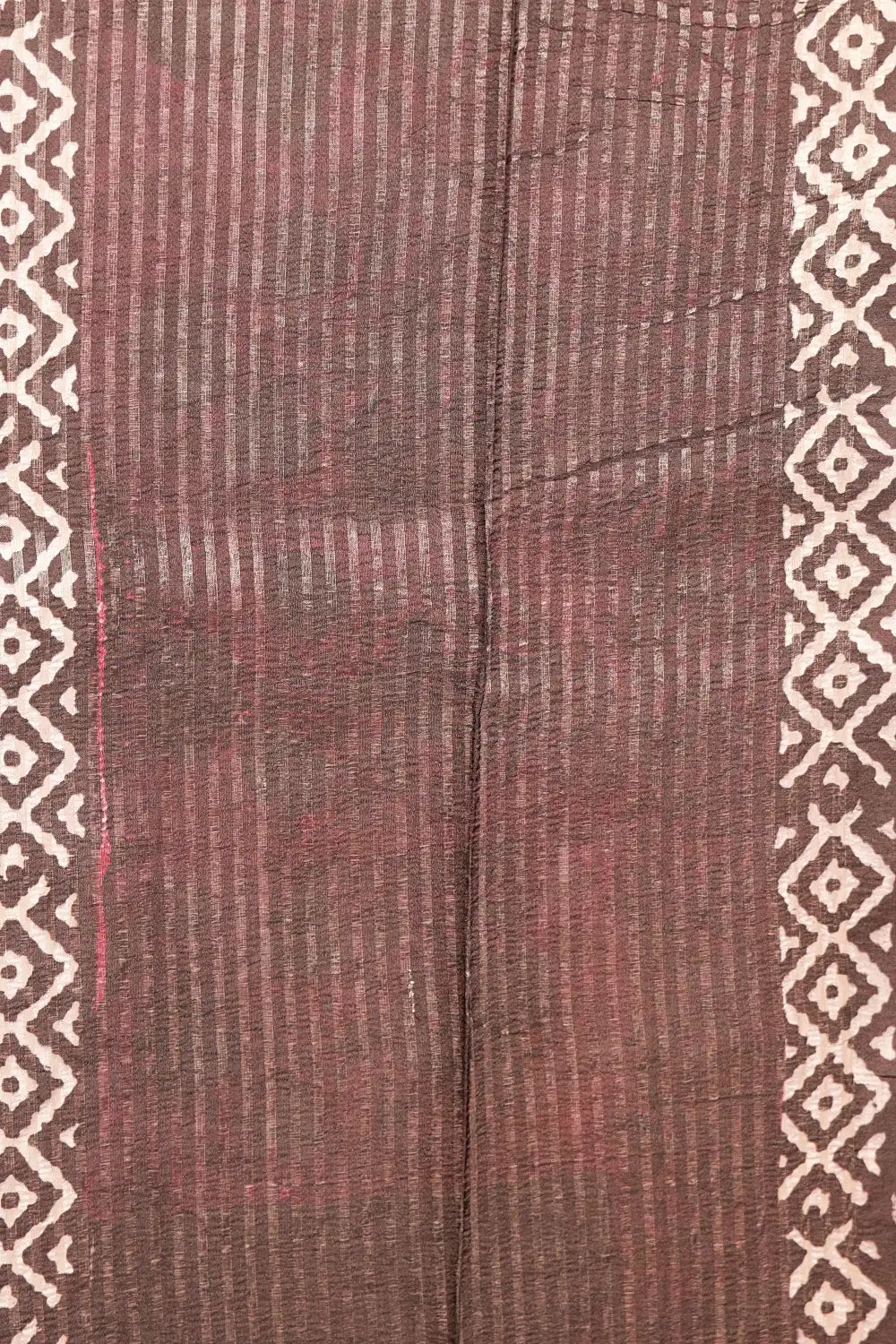 Black And White Semi Tussar Saree