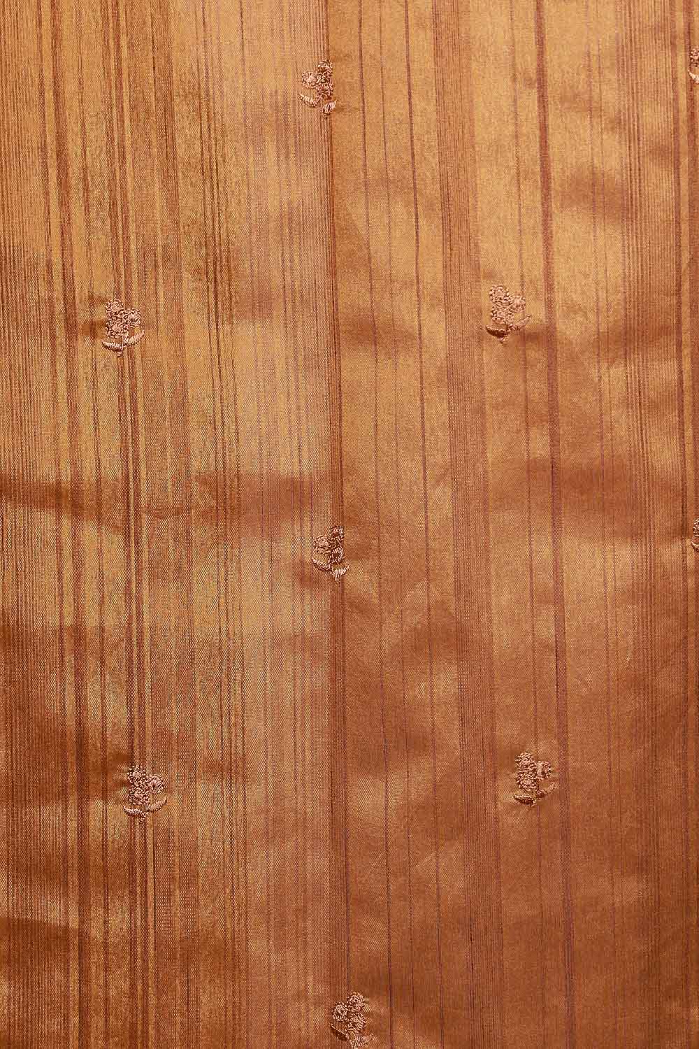 Brown Semi Tussar Saree