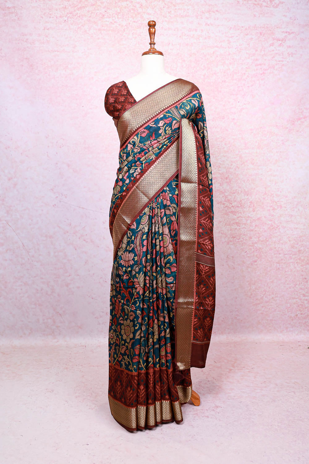 Green Semi Silk Saree