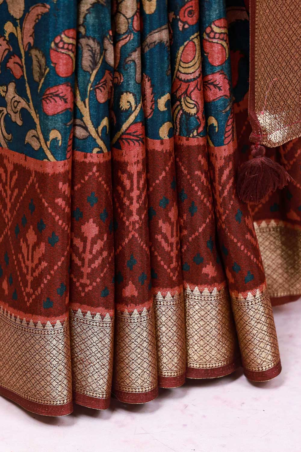 Green Semi Silk Saree