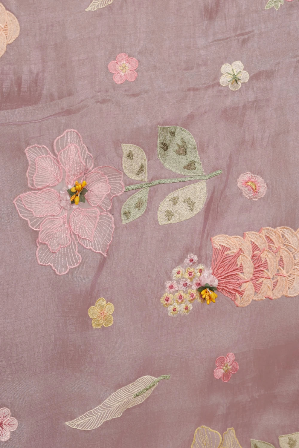 Lavender Soft Organza Saree