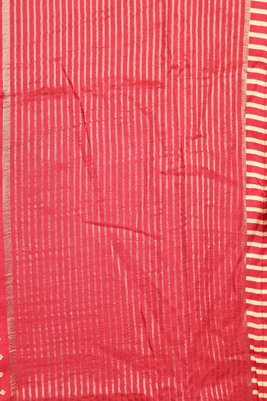 Red Chanderi Saree