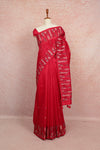 Redish Magenta Semi Tussar Saree