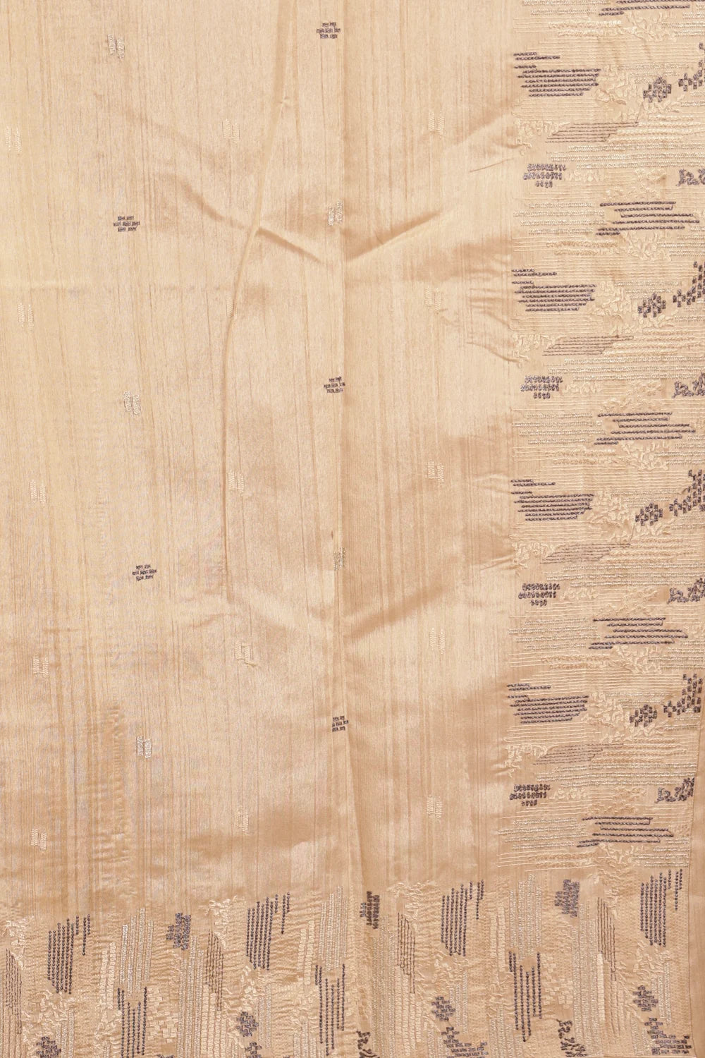 Chikku Colour Semi Jute Saree