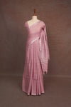 Light Lavender Semi Linen Saree