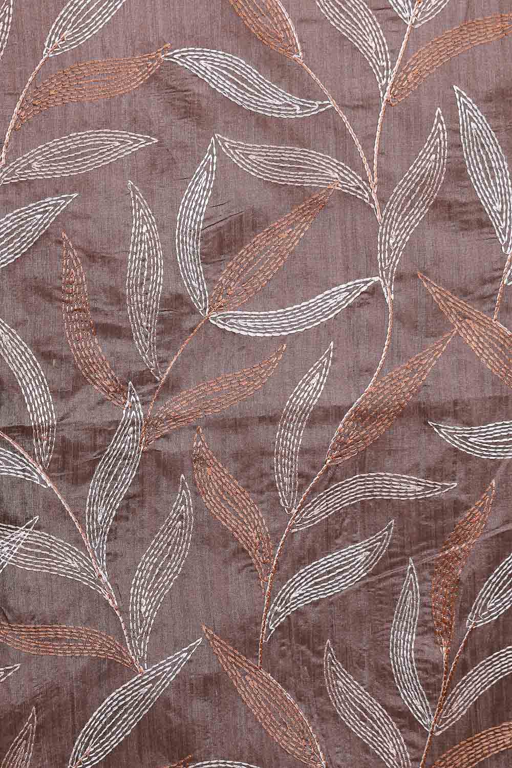 Taupe Semi Tussar Saree