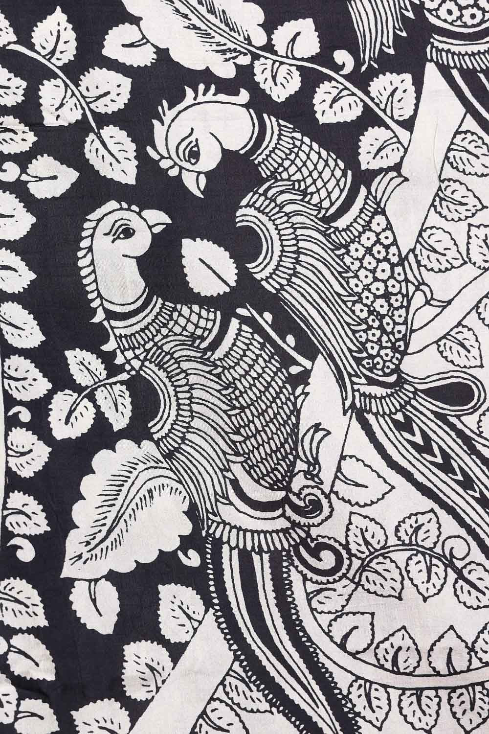 Cream Semi Tussar Saree