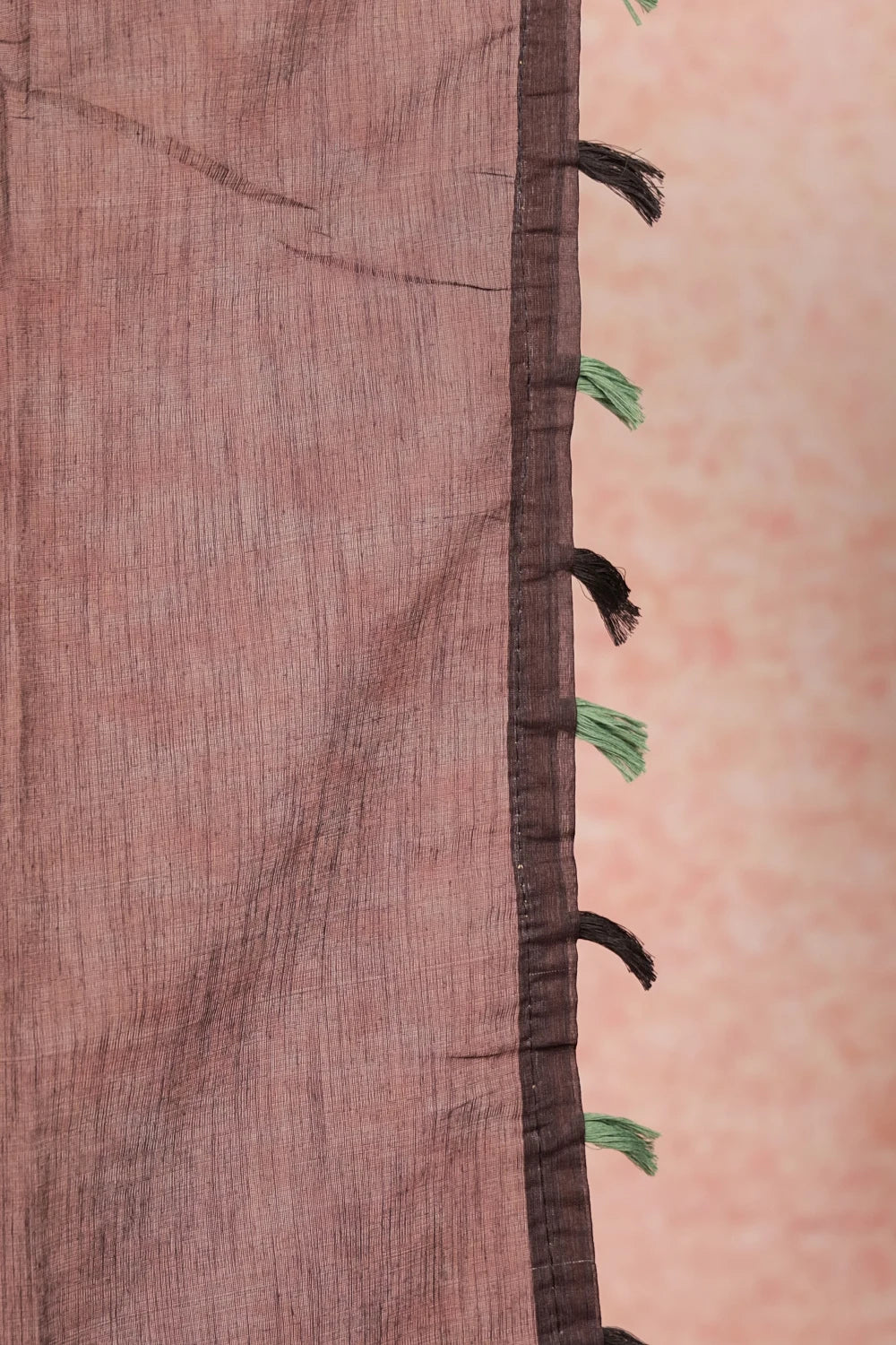 Charcoal Colour Semi Linen Saree