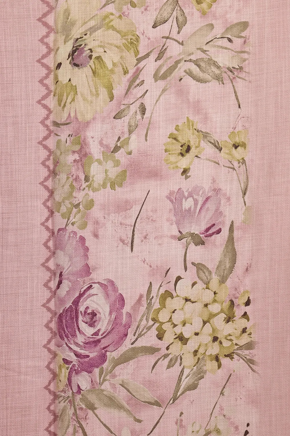 Pastel Pink Semi Chanderi Saree