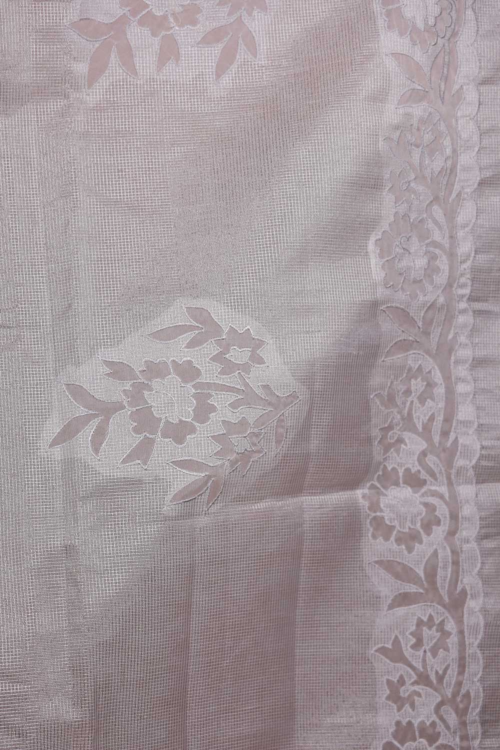 Silver Tissue Saree