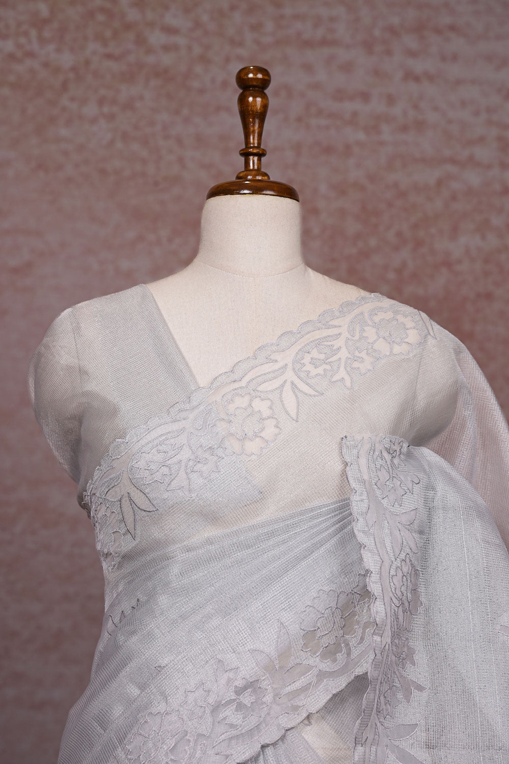 Silver Tissue Saree