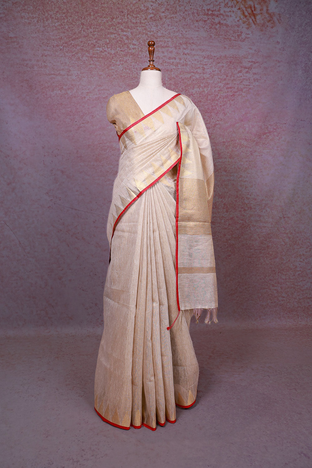 Gold Semi Tissue Saree - Seematti