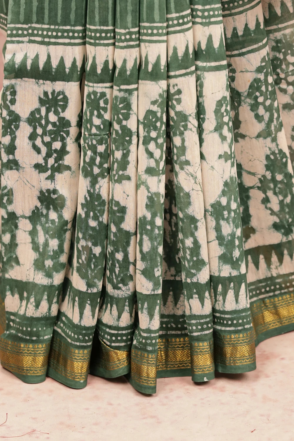Green Chanderi Saree