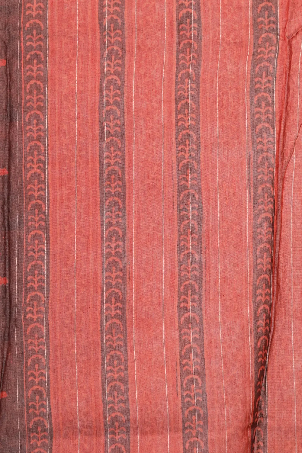 Brick Red Chanderi Saree