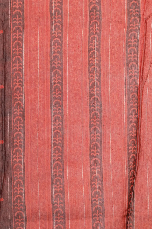 Brick Red Chanderi Saree