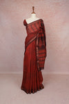 Brick Red Chanderi Saree