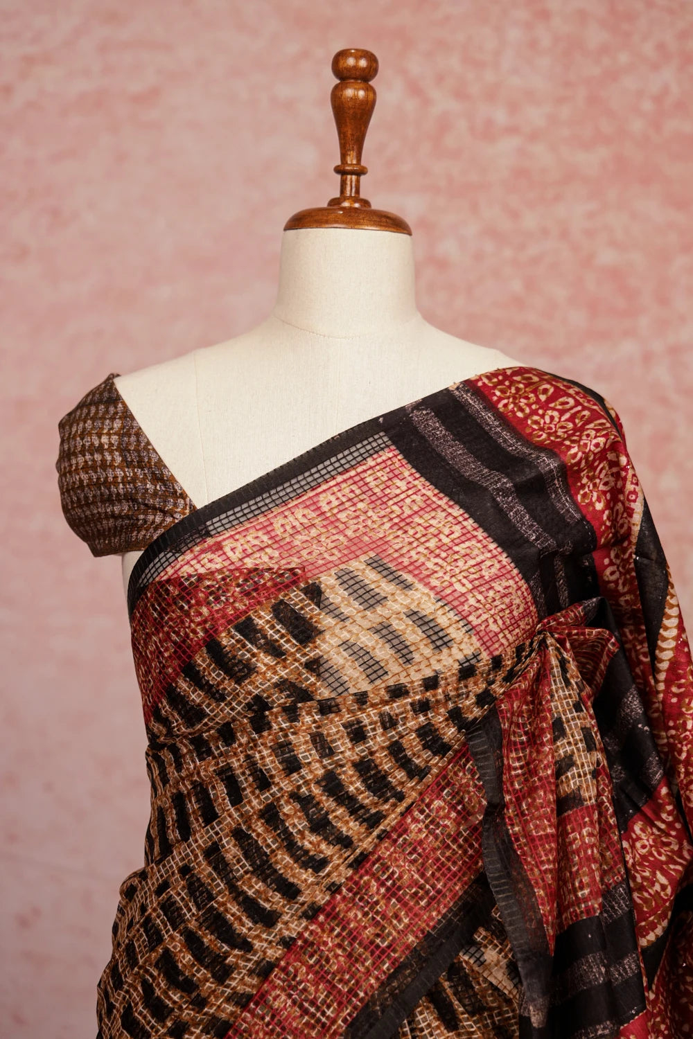 Mustard Gold Semi Tussar Saree