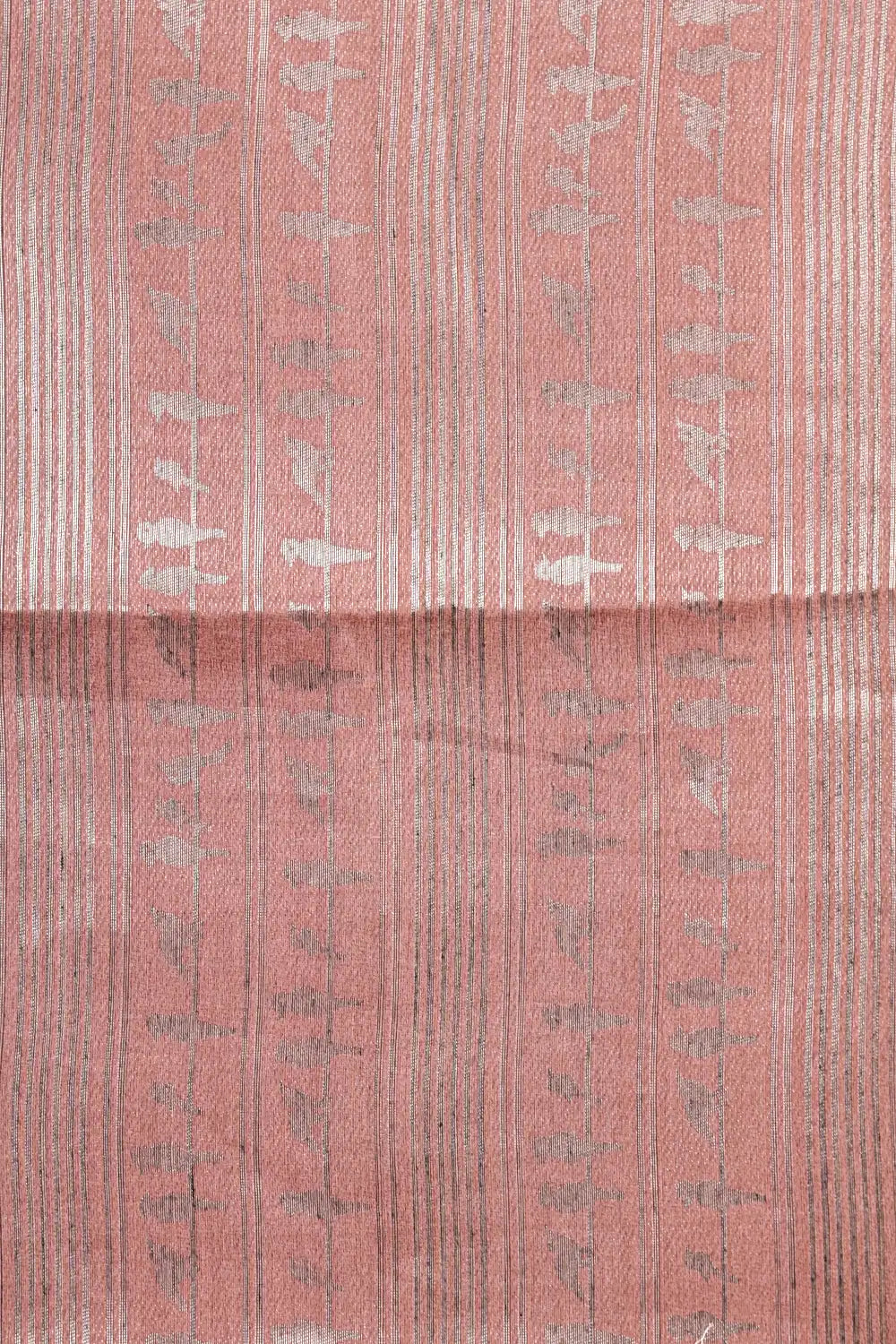 Lavender Colour Semi Tussar Saree