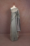 Dusty Green Semi Tussar Saree