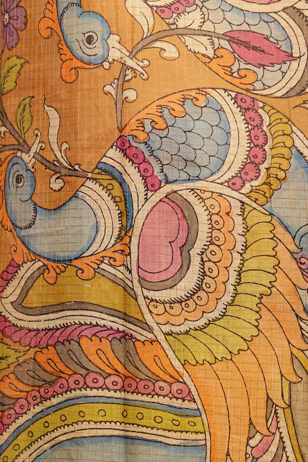 Mustard Yellow Chanderi Silk Saree