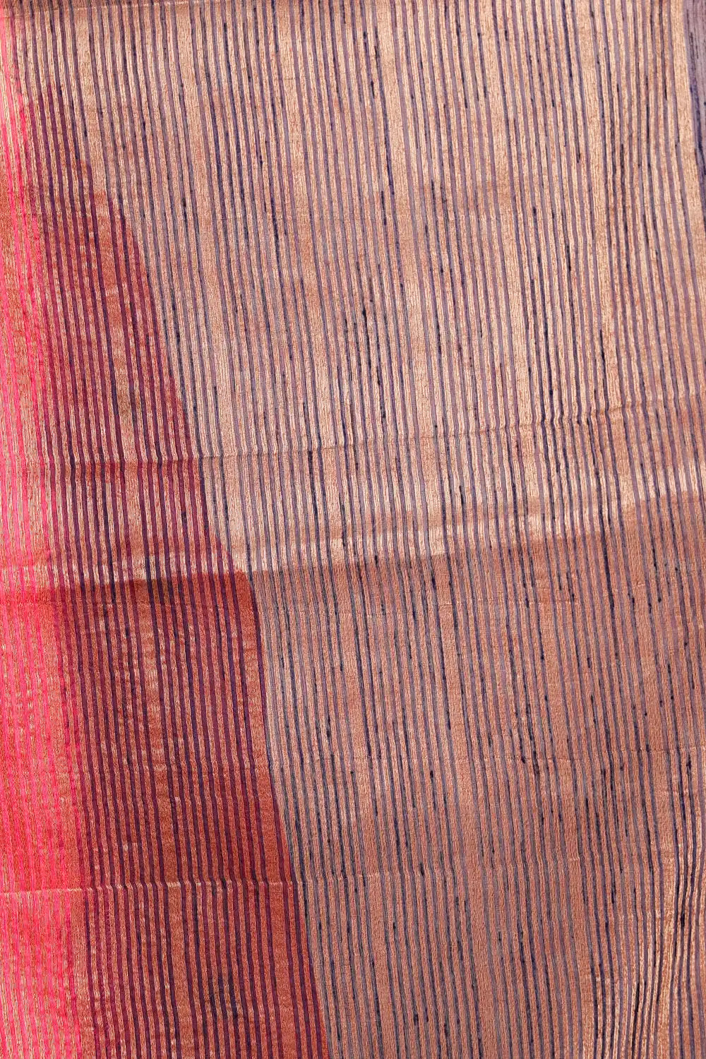 Rani Pink Semi Jute Saree