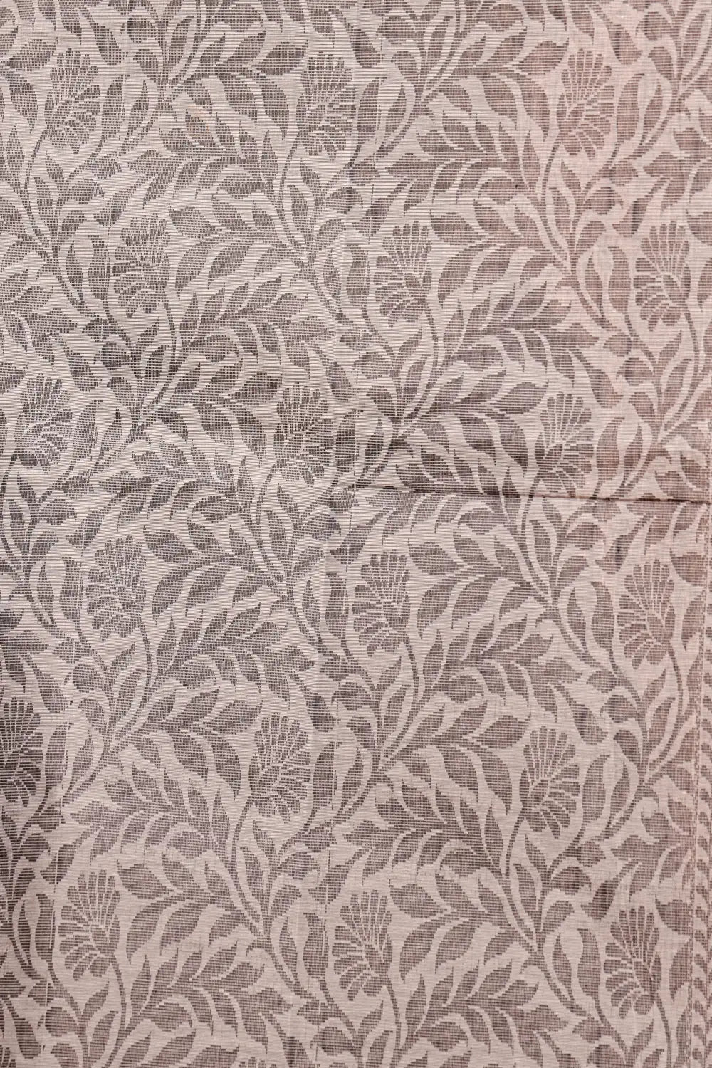 Grey Colour Bengal Cotton Saree