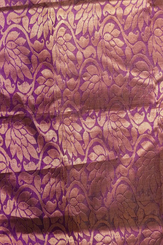 Dark Purple Silk Saree