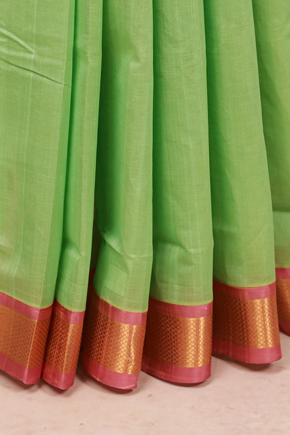 Green Cotton Silk Saree