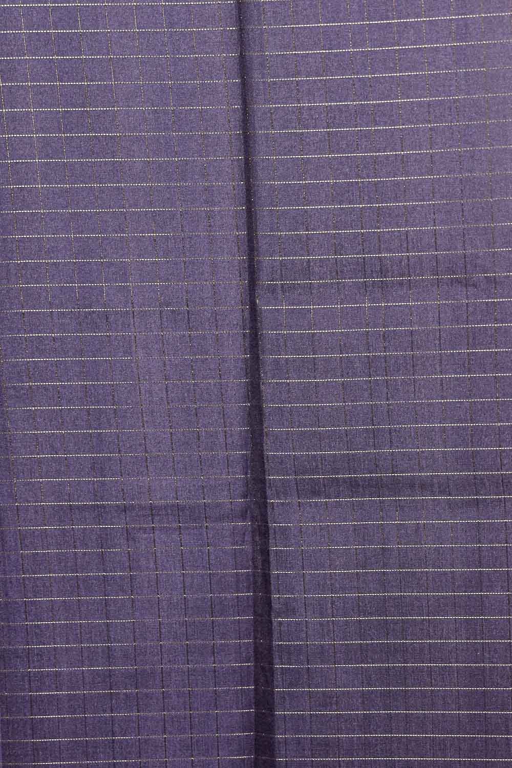 Lavender Semi Tussar Saree