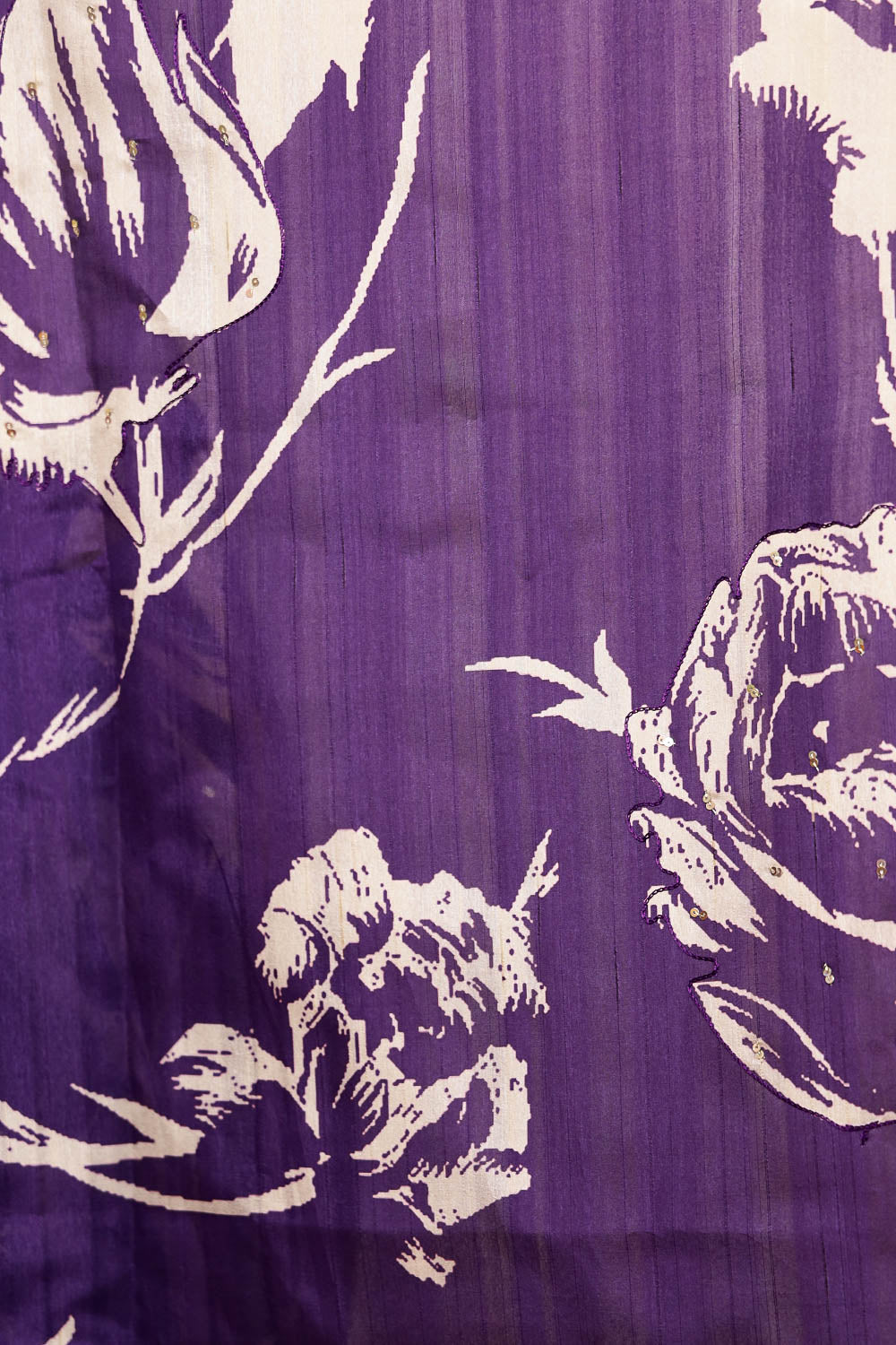 Violet Semi Tussar Saree