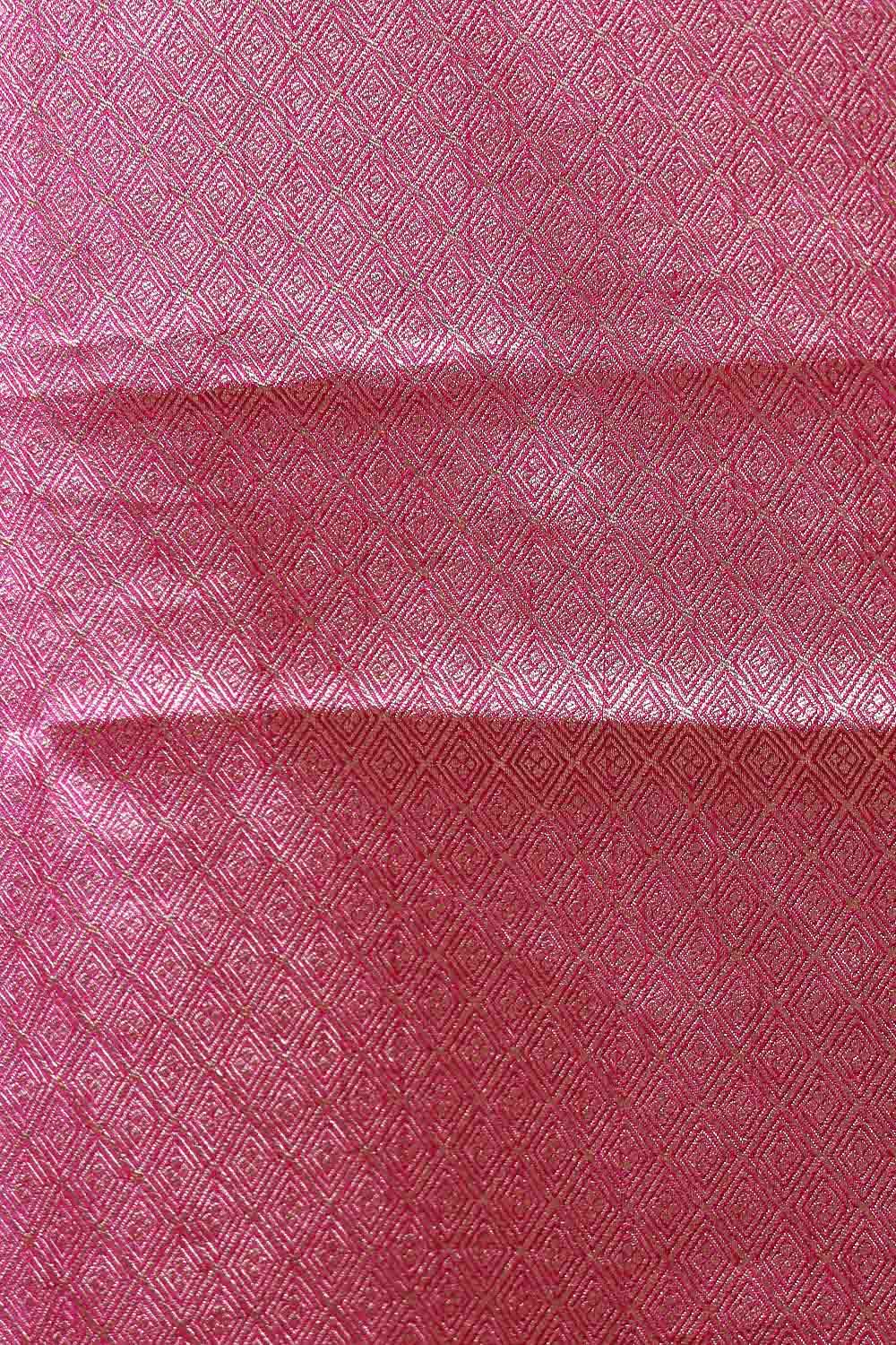 Baby Pink Semi Jute Saree