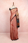 Peach Semi Tussar Saree