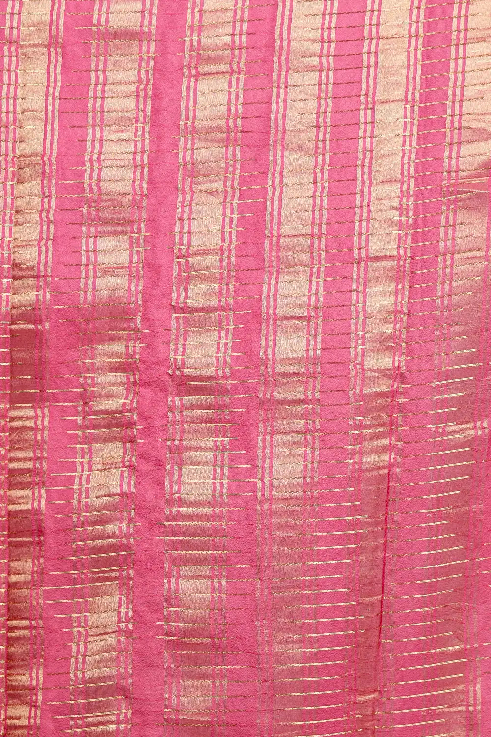 Dark Onion Pink Semi Banarasi Saree