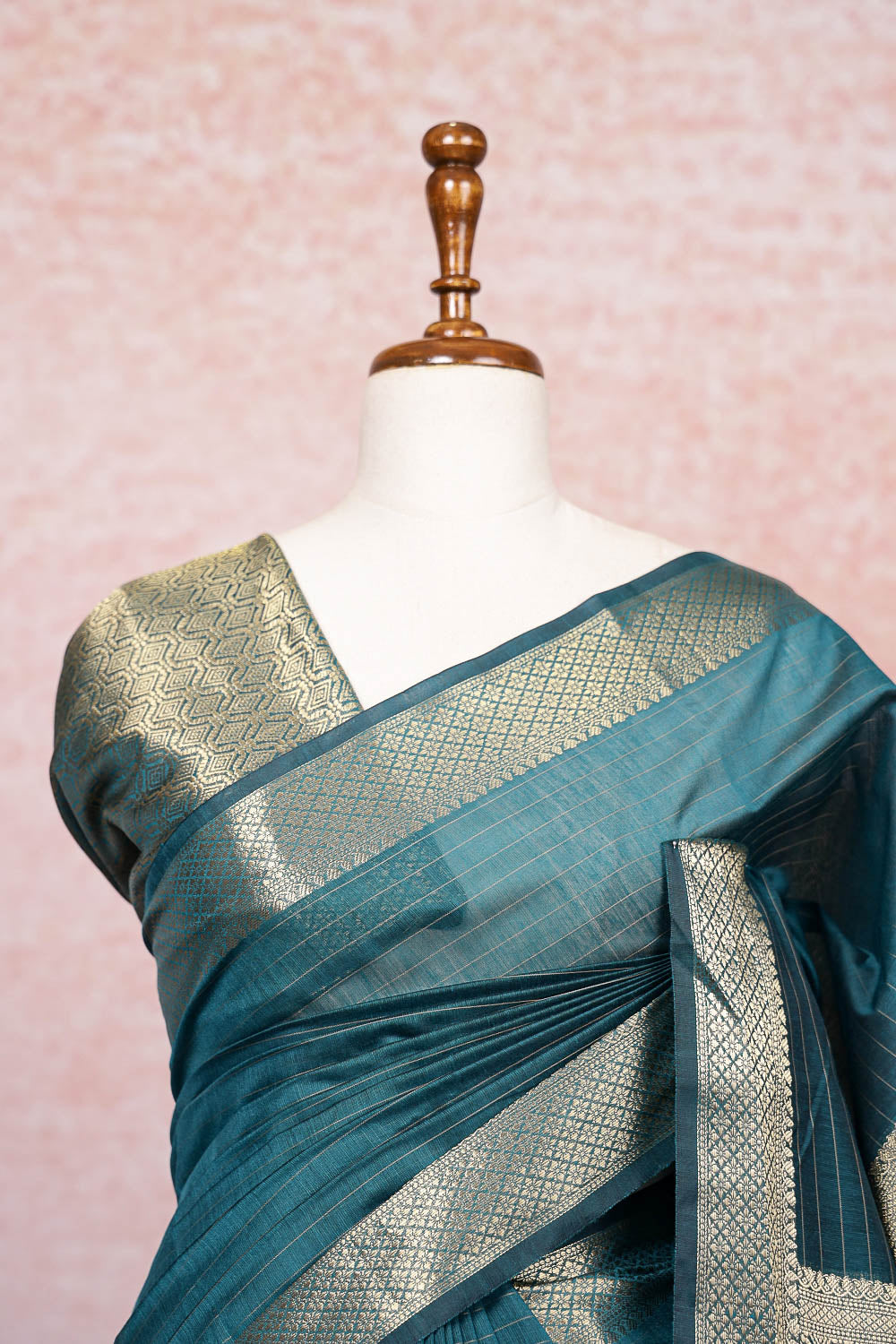 Green Semi Tussar Saree