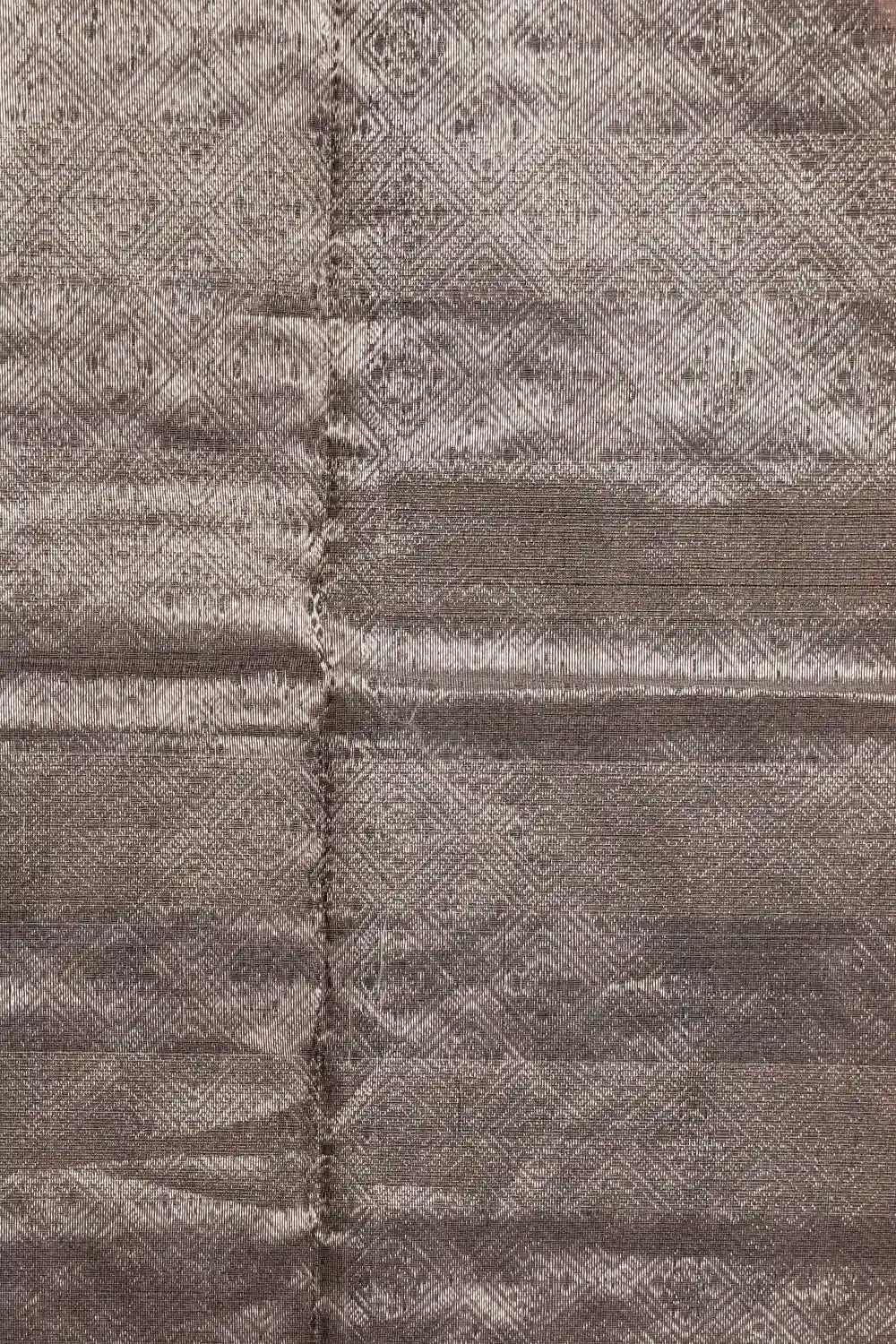 Dark Ash Tissue Saree